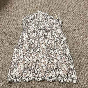 Lulus size medium white lace dress